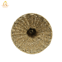 Lit surélevé pour chat en jacinthe d'eau EUR PET, accessoires pour animaux de compagnie, fabriqué à partir de matériaux naturels et décoration d'intérieur élégante