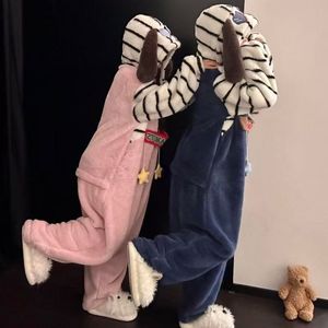 Cute Cartoon Long Sleeve Hooded Coral-Fleece Onesie Winter Cosplay Party Costume Holiday Sleepwear <strong>Clothing</strong> Wholesale IM138-W - Product Image 5