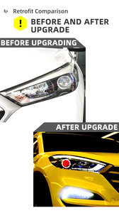 MJ per <span class=keywords><strong>Hyundai</strong></span> <span class=keywords><strong>TUCSON</strong></span> <span class=keywords><strong>accessori</strong></span> per 2018 2015 fari a LED per fari a LED con funzione di aggiornamento del gruppo luci del faro del demone Eyes - Product Image 2