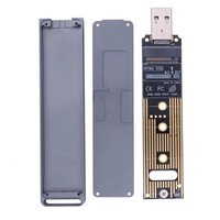 NVME-zu-USB-Festplattengehäuse, M.2SSD-zu-USB3.1-Adapterkarte, USB-zu-NGFF-NVME-SSD-Gehäuse