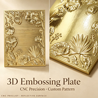 Premium TPS 3D messing embossing die & hot foil stamp voor gebruik op karton en drukpersen
