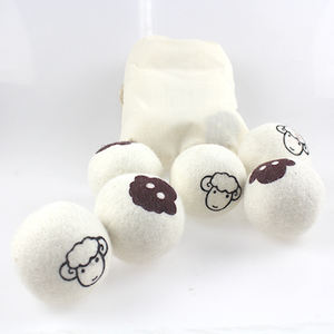 Boules de séchage en laine <span class=keywords><strong>bio</strong></span> pour tissus, douces et pratiques, boules de séchage en laine pour le linge, moelleuses, vente en gros, faites à la main, écologiques, naturelles - Product Image 4
