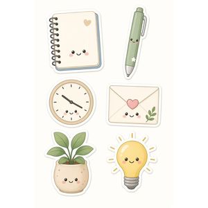 Pegatinas de comida lindas, de dibujos animados, de café, bayas, sándwiches, jugos, pasteles, calcomanías de papel autoadhesivas para diario. - Product Image 3