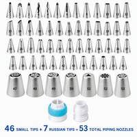 Ensemble de décoration de gâteaux professionnel de 356 pièces, 53 embouts de pâtisserie, plateau tournant, grattoirs, outils pour la pâte à sucre, moules à cupcakes, 4 couleurs