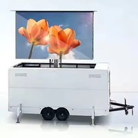 Nouveau modèle HW-21S-Enclosed P3.91 Remorque mobile à LED Écran LED extérieur Publicité Publier Remorque panneau d'affichage Remorque mobile à LED