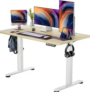 Official ErGear Make Height Adjustable Desk Black Sit Stand Home Computer Lifting Desk Ergonomic Electric Standing Desk