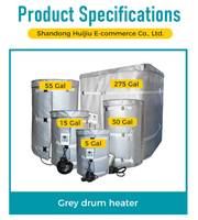 MEGA YUNENG Veste chauffante électrique isolée de 275 gallons/1000L avec thermostat numérique 4000W 120V, utilisation industrielle portable