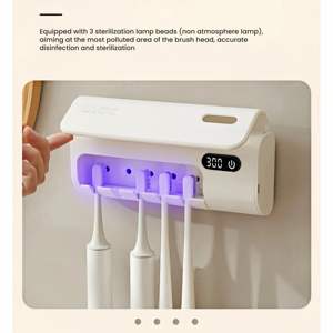Best Seller intelligente UV spazzolino elettrico disinfettanti portatile ABS spazzolino da denti <span class=keywords><strong>sterilizzatore</strong></span> USB ricarica OEM per uso familiare all'ingrosso - Product Image 2