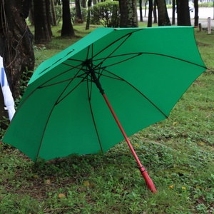<b>Large</b> Semi-Automatic Wind Resistant Full Print Golf Umbrella Fiberglass <b>Frame</b> UV Protection Straight Design for Golf Daily Use - Product Image 6