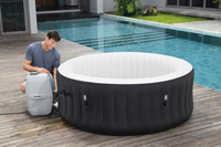 Bestway 60001 Miami Air Jet Swim, spa gonflable rond pour l'extérieur, jacuzzi pour 4 personnes, baignoire moderne en PVC pour adultes