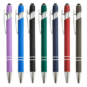 Pena Stylus Logo Kustom Promosi Pena Klik Stylus Logam Pena Ballpoint - Product Image 1