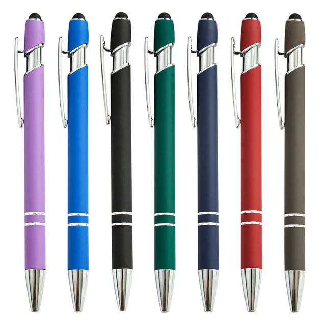 Promotional Custom Logo Stylus Pen Stylus Click Pen Metal Stylus Ballpoint Pens