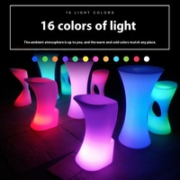 CoolQing – Ensemble de table de bar extérieur LED à 16 couleurs changeantes, mobilier moderne et étanche avec sièges lumineux pour événements (vente en gros)