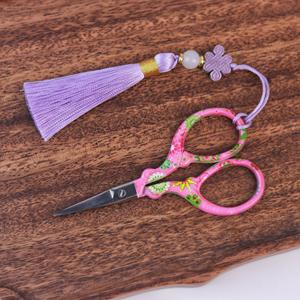 مقص خياطة من الفولاذ المقاوم للصدأ فائق الحدة ، مقص قماش بسيط بشراشيب جميلة مطرز بغرزة متقاطعة لحرف التطريز - Product Image 6