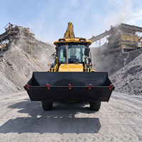 Pengiriman Gratis Mini Backhoe Loader 4X4 Traktor Diesel Excavator dengan Komponen Inti Termasuk Pengiriman Gratis