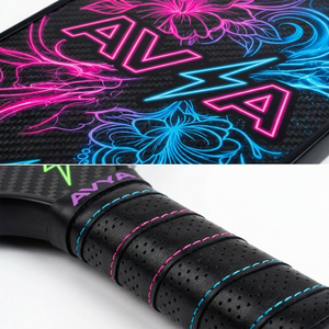 Ensemble de pickleball pour parents et enfants, approuvé par l'USAPA, AVYA T700, fibre de carbone brute, technologie Spin 13 mm, Aurora Ghost, lot de 2, haute qualité - Product Image 4
