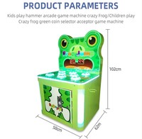 Machine de jeu d'arcade à monnayeur Thème Grenouille : Jeu de compétences de frappe à la grenouille pour enfants avec garantie d'un an pour centre de jeux