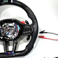 Volant en fibre de carbone LCI pour G01 G02 G05 G06 G09 G11 G12 G15 G20 G22 G28 G29 G30 G80 G82 F40 F90 Accessoires de voiture
