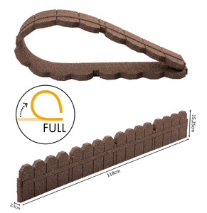 Bordo per Prato in Gomma Nera con Staffa di Installazione e Servizio di Taglio, Marca HVSUN - Product Image 3