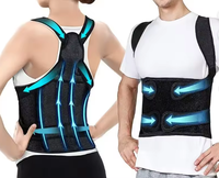 Ceinture de soutien dorsal intégral tendance en tissu mesh respirant, réglable à double sangle, pour hommes et femmes, soulagement doux de la pression