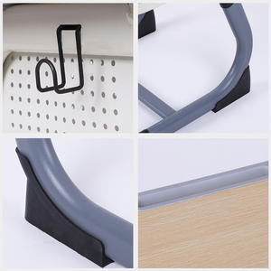 ชุดโต๊ะเก้าอี้<span class=keywords><strong>นักเรียน</strong></span>ประถมและมัธยม โครงโลหะ ปรับความสูงได้ ชั้นวางของแบบมีรูระบายอากาศ สำหรับเด็ก - Product Image 6