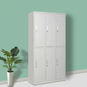 China Hot Sale Best Price metal powder coated otobi furniture 6 compartment locker gym/school locker