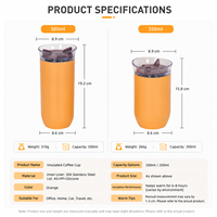 Cadeaux d'affaires en gros : Tasse de voyage isotherme en acier inoxydable 12oz/17oz avec affichage de la température et isolation thermique 12-24h
