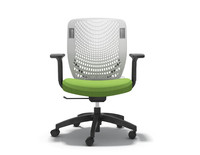 Silla de Oficina Ergonómica Giratoria con Reposabrazos Ajustables en 2D, Tapizada en Malla, Moderna, para Oficina, Hogar, Administración y Estudio
