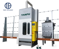 Machine de sablage horizontal du verre TANPU avec moteur et pompe, économe en énergie, 380V, épaisseur 3-18mm, capacité 100%