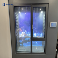 Ventana Corredera Eléctrica Inteligente Moderna Personalizada de Aluminio con Vidrio de Privacidad Conmutable para Proyectos de Hoteles, Villas y Apartamentos