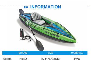 INTEX 68305 CHALLENGER <span class=keywords><strong>K1</strong></span> Lake INFLATABLE Savage Gear Pedal inflable <span class=keywords><strong>KAYAK</strong></span> para DRIFTING Juego completo y COMPETICIÓN - Product Image 5