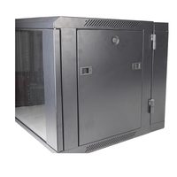 Rak Server Kabinet Jaringan Logam 9U Dua Seksi untuk Pusat Data, Pemasangan di Dinding, Perlindungan IP20, Bersertifikasi CE/ROHS, 19'', Ready Stock