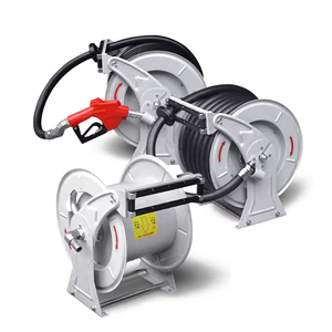 Enrollador de Manguera Automático de 3/4 o 1 Pulgada con Manguera de Goma y Boquilla para Gasolinera con Conectores Giratorios de 10 o 15 Metros - Product Image 2