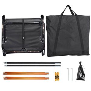 Tienda <span class=keywords><strong>de</strong></span> campaña individual plegable, catre con <span class=keywords><strong>cama</strong></span> para dormir, portátil sobre el suelo, <span class=keywords><strong>de</strong></span> camuflaje, para senderismo al aire libre - Product Image 6