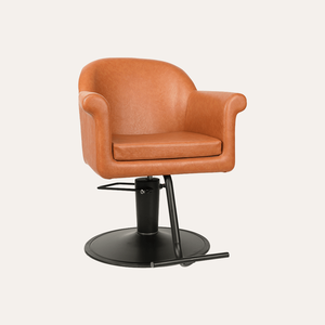 Fauteuil de Barbier Moderne Noir Style Baignoire avec Base Hydraulique Ronde Chromée et Coussin Amovible – Chaise de Coiffure Professionnelle pour Salon - Product Image 3