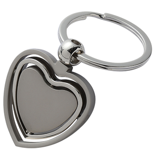 Biểu tượng tùy chỉnh trống xoay kim loại vòng Laser thép không gỉ trống quay khắc Keychain Keyring llaveros <span class=keywords><strong>AL</strong></span> por thị trưởng - Product Image 4