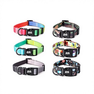 Collier pour chien en PVC imperméable, anti-odeur, facile à nettoyer, personnalisable, en sangle enduite de PVC, résistant à l'eau pour toutes les races. - Product Image 2