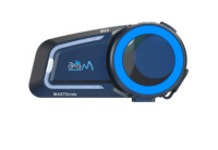 Auriculares Intercomunicadores de Malla para Motocicleta, Sistemas de Comunicación para 8 Motociclistas, Auriculares Intercomunicadores para Casco de Motocicleta MAXTO M6S