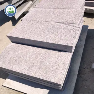 G352 Red Flamed Granite Steps Floor Tiles Red Granite Customized Granite Slabs