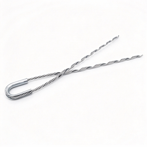 ตัวหนีบสายไฟเบอร์ออปติกแบบสำเร็จรูป OEM ขนาด 10.6-11.6 มม. แบบ Helical Dead End Guy Grip สำหรับสาย ADSS ใช้กับ FTTH - Product Image 1