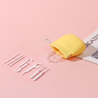 Nouvelles mini-sacs tendance imperméables pour filles, étui en silicone de qualité alimentaire pour appareil orthodontique et aligneur