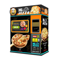 Distributeur automatique de pizzas pour l'intérieur et l'extérieur, kiosque réfrigéré en libre-service pour aéroports et cantines scolaires