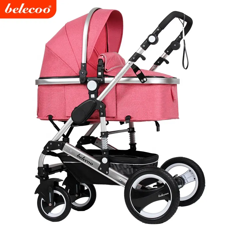 Cynebaby/Belecoo Del Bambino passeggino 2017 carrozzina del bambino 3 in 1 per bambini passeggino moodel 535-Q3 Rosa