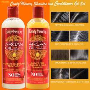 Nhà Máy Giá Chăm Sóc Tóc Thiết Lập Nuôi Dưỡng Chống-xoăn cứng <span class=keywords><strong>Morocco</strong></span> <span class=keywords><strong>Argan</strong></span> Dầu Sulfate Miễn Phí Dầu Gội Đầu Và Điều Hòa Cho Tóc Xoăn - Product Image 6