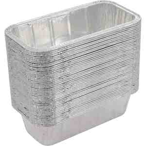 750ml Disposable <b>Aluminum</b> Mini Loaf Pan <b>Container</b> with Plastic Lid Recyclable Food Grade Baking Tray RE216 - Product Image 3