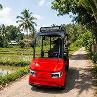 Voiturette utilitaire électrique SumEV 2026 60V 4 places pour patrouille, autonomie 30-50 km, éclairage LED, certifiée CE, idéale pour la gestion des propriétés de campus et communautés