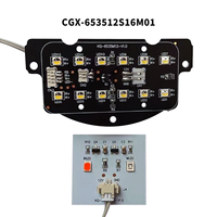 Placa PCBA LED Infrarroja de Luz Blanca CGX CGX-653512S16M01, Fábrica de PCB ODM OEM, Accesorios para CCTV, Visión Nocturna para Cámaras de Seguridad