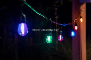 10m 15m màu thay đổi RGB trang trí kỳ nghỉ treo chiếu sáng giáng sinh vui vẻ cây ngoài trời Đảng S14 chuỗi đèn - Product Image 3