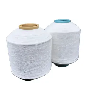 AA Grade supplier Flat 75 denier 70d fdy poly recycled waste bottles yarn polyester yarn 75/72 for woven label