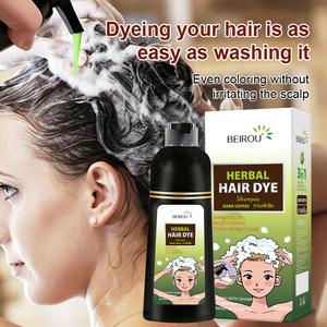 Shampoo colorant capillaire <span class=keywords><strong>TikTok</strong></span>, meilleure vente, couvrance des cheveux gris, coloration instantanée, aspect naturel, teinture capillaire à base de plantes - Product Image 2